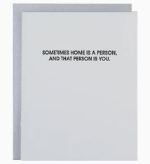 Chez Gagne Home Is A Person Love Card