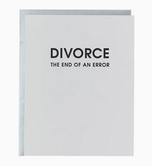 Chez Gagne Divorce: End of An Error Card
