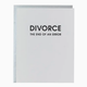 Chez Gagne Divorce: End of An Error Card