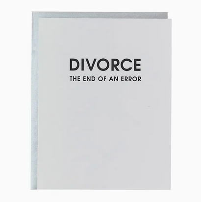 Chez Gagne Divorce: End of An Error Card