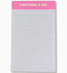 Chez Gagne Everything Is Fine Notepad