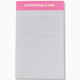 Chez Gagne Everything Is Fine Notepad