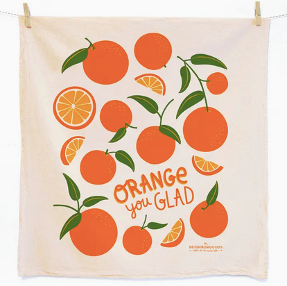 The Neighborgoods Orange Tea Towel