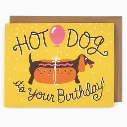 The Neighborgoods Hot Dog Birthday Card