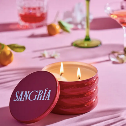 Rewined Sangria 13 oz Tin Candle