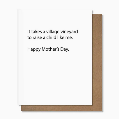 Pretty Alright Goods Takes A Vineyard Mother's Day Card