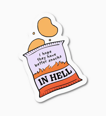 Pretty Alright Goods Snacks in Hell Sticker