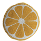 Hazel Mazel 12"Rd GlassBeaded Lemon Shaped Pillow