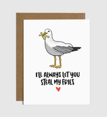 Brittany Paige Seagull Steal Fries Card