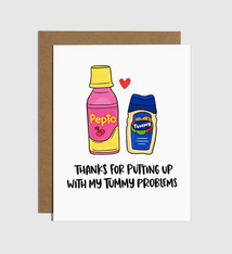 Brittany Paige Tummy Problems Love Card