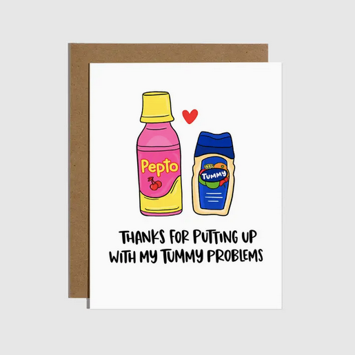 Brittany Paige Tummy Problems Love Card