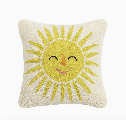 Peking Handicraft Sun Hook Pillow 14" x 14"