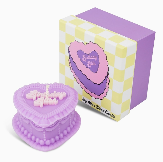 FUN CLUB Birthday Bitch Heart Candle