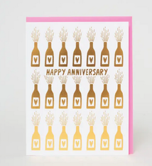 Egg Press Anniversary Bottles Card