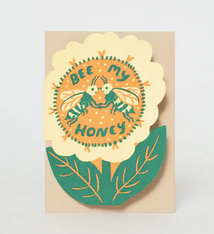 Egg Press Bee My Honey Card
