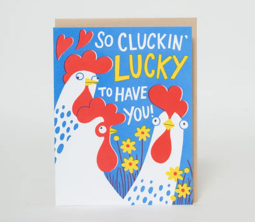 Egg Press Chicken Love Punny Card