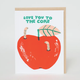 Egg Press Love Apple Core Worms Card