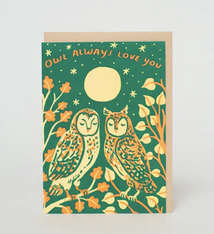 Egg Press Owl Love Card