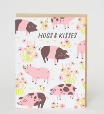 Egg Press Pigs Punny Love Card