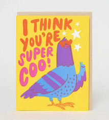 Egg Press Super Coo Pigeon Love Card