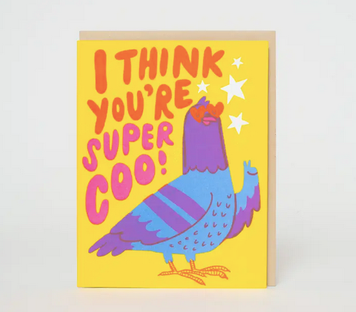 Egg Press Super Coo Pigeon Love Card