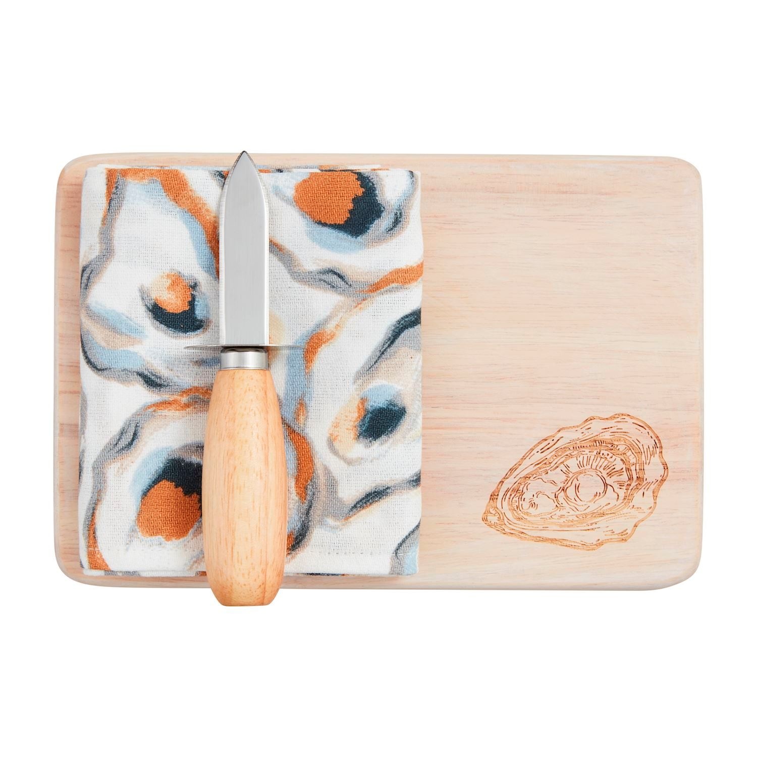 Mud Pie Oyster Shucking Board Set