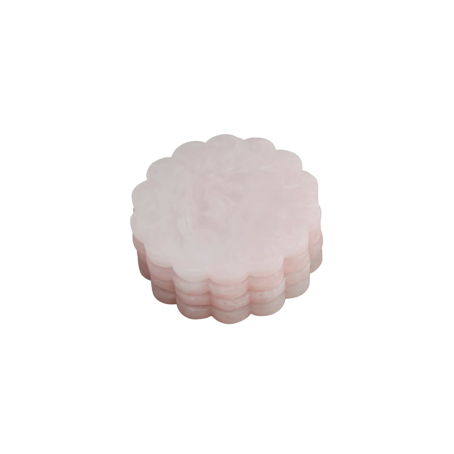Mud Pie Scallop Resin Coaster
