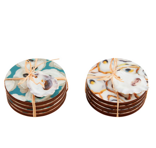 Mud Pie Oyster Coaster Set