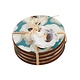 Mud Pie Oyster Coaster Set