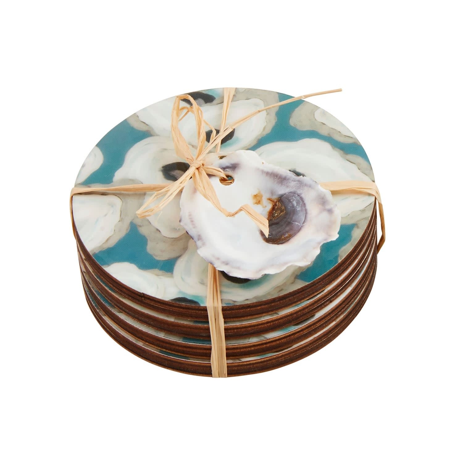 Mud Pie Oyster Coaster Set