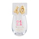 Mud Pie 40 Wine Glass & Candle Set