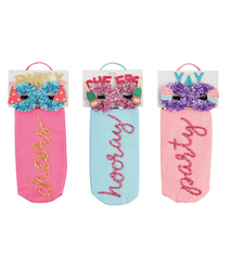 Mud Pie Birthday Wine Bag & Glasses Set