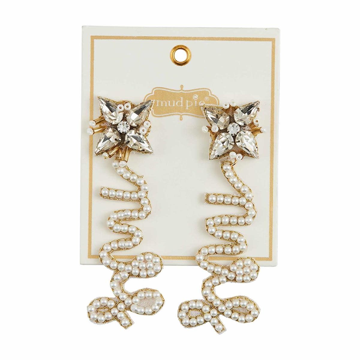 Mud Pie Bridal Beaded Earrings