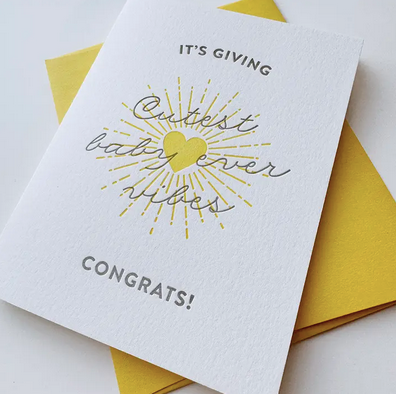 Steel Petal Press Cutest Baby Vibes Card
