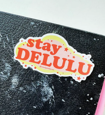 Steel Petal Press Delulu Die-Cut Sticker