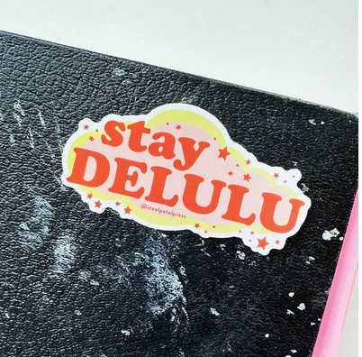 Steel Petal Press Delulu Die-Cut Sticker