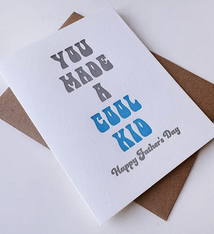 Steel Petal Press Cool Kid Father's Day Card
