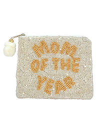 Golden Stella Mom of the Year Coin Pouch