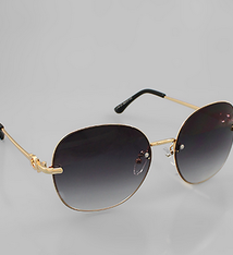 Golden Stella Metal Frame Gradation Sunglasses