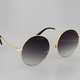 Golden Stella Gold Frame Circle Sunglasses