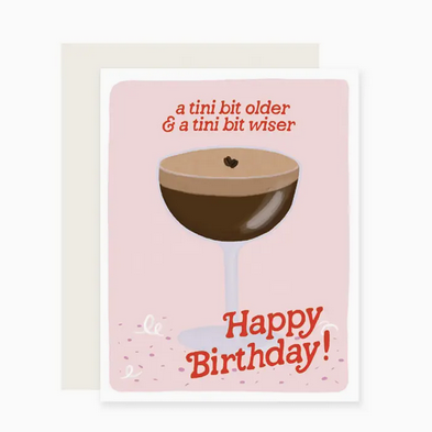 Slightly Stationery Espresso Tini Bit Older Card