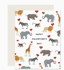 Slightly Stationery Safari Valentine's Day Card