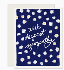 Slightly Stationery Sympathy Dasies Card