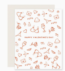 Slightly Stationery Valentine Sketches Card