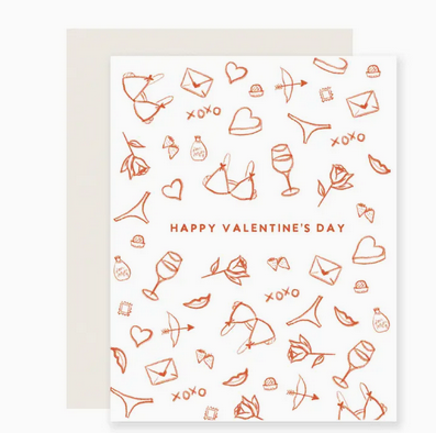 Slightly Stationery Valentine Sketches Card