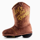 Haute Diggity Dog Brown Cowboy Boot Dog Toy