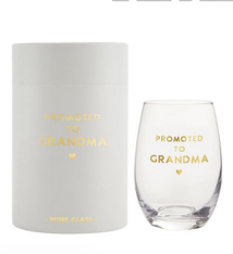 Stephan Baby Wine Glass - Promoted To Grandma