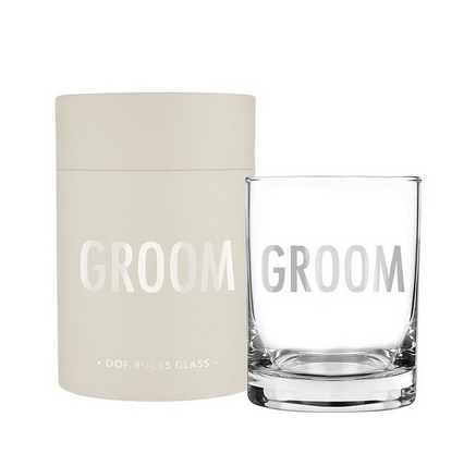 Creative Brands DOF Rocks Glass - Groom
