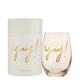 Creative Brands Stemless Wine Glass - Yay!