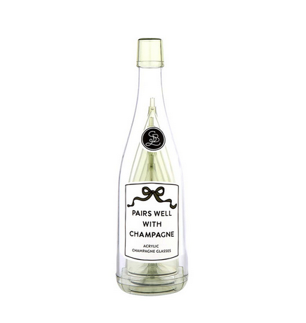 Creative Brands Acrylic Bottle + Glasses - Pairs Well